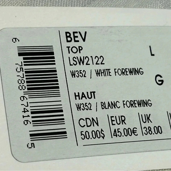 LOLE BEV TOP , graphic tee shirt , boxy , short raglan sleeves, hi low ,abstract - Picture 11 of 14